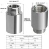 YXQ Shower Head Extension Arm,30mm Length 304 Stainless Steel G1/2