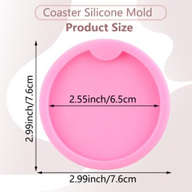 MIYAHOUSE Car Coaster Molds Silicone Resin Mold Keychain Pendant Mold for Homemade Coaster Jewelry Making Tool DIY Keychain Decoration