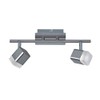 Reality Leuchten LED Deckenleuchte Roubaix R82152107, Metall, Nickel matt, Acryl