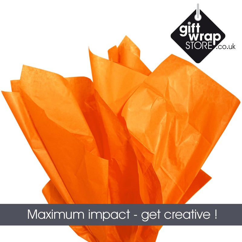 Orange Tissue | 8 Sheets of Tissue Paper | 2