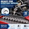 Crowfoot Wrench Set for Tool Kits – 3/8-Inch Drive Carbon