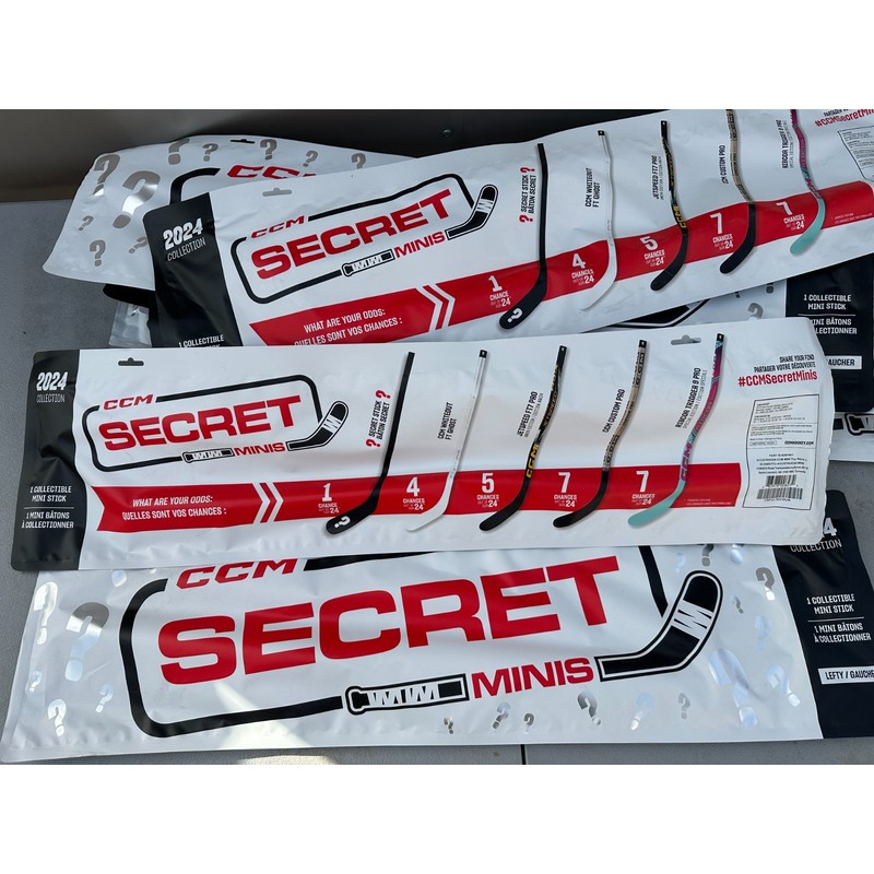 CCM Secret Minis Hockey Stick 2024 LEFT Handed New Unopened