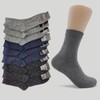 Men's Dotted Gentleman's Dress Socks (5 Pairs Set) - Style Plus-219 - Gray