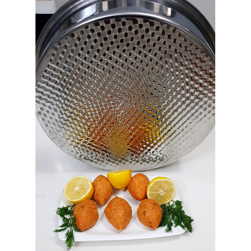 Dlk Stainless Steel Raw Meatball Tray 15 inches (Turkish Cig