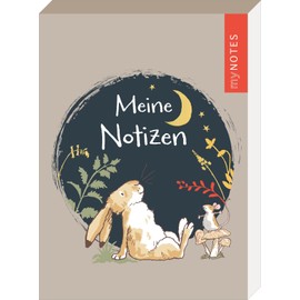myNOTES Papeterie: Weißt du eigentlich, wie lieb ich dich hab? Notizblock: Meine Notizen | Block A6, Blanko Seiten, berühmte Hasen-Illustrationen, 96 Blatt für To-dos, Notizen