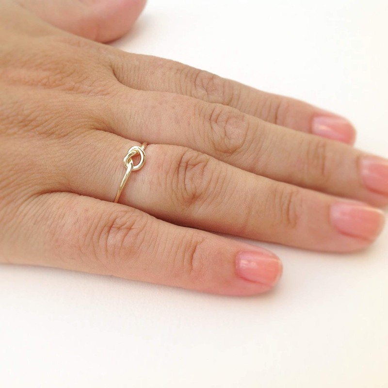 Knot Ring Love Knot Ring Promise Ring Gold Plated Ring