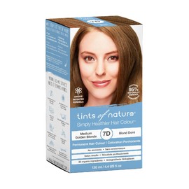 Tints of Nature 7D Medium Golden Blonde Permanent Hair Dye, Vegan 130ml