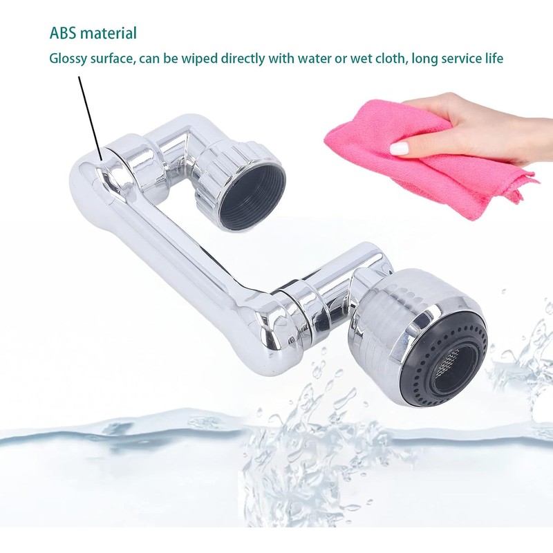 Aireador Extensor de Grifo Giratorio Giratorio de 1080°, 2 Modos