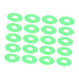 Gatuida 20pcs Clothing Size Partition Clothes Labels Closets Separator Closet Dividers Hanger Separators Closet Labels for Hanging Clothes Clothing Dividers for Racks Plastic Green