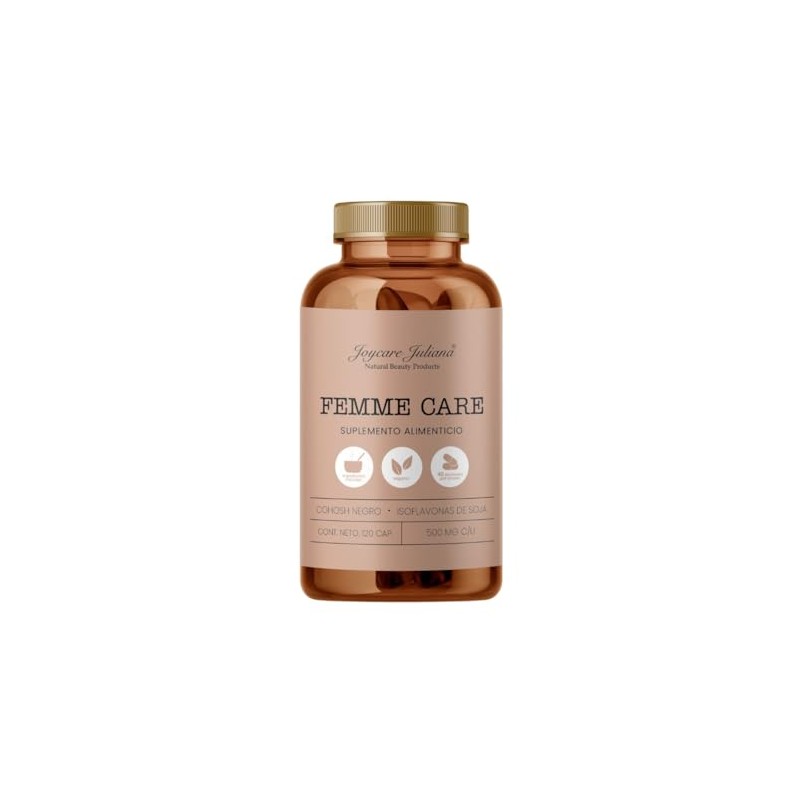 Femme Care, Suplemento Alimenticio, Cohosh Negro, Isoflavonas de Soja, 120