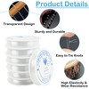 15 Rolls String for Bracelet Making, Clear Bracelet Elastic String,