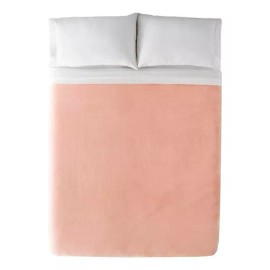 Vianney Manta Vianney Ligero color rosa con diseño lisa de 2.2m x 1.8m