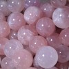 RCSTONE 1.4" Rose Quartz Baoding Balls Small Pink Crystal Healing