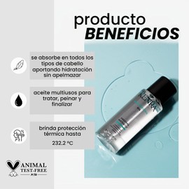 Kenra Professional Moisturizing Oil Aceite hidratante ligero Absorción inmediata Aceite multifuncional para tratamiento, estilizado y acabado Protección térmica Todo tipo de cabello 80 ml