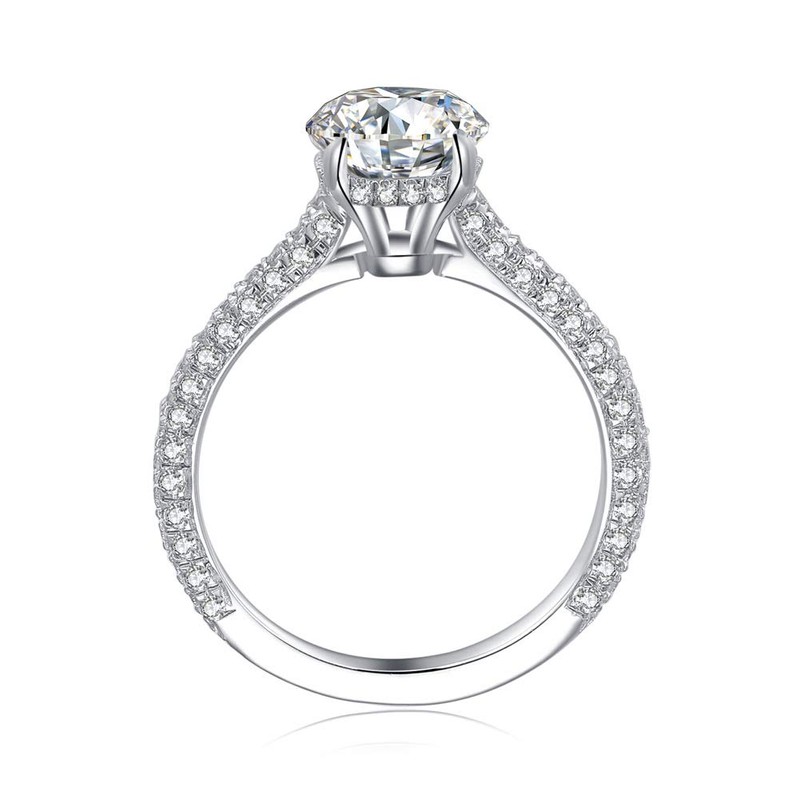 AINUOSHI Engagement Rings,Wedding Rings for Womens,Oval Cut 2 Carat