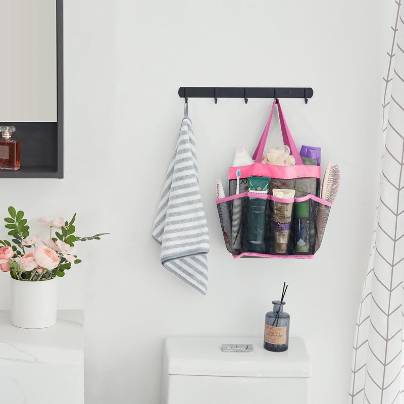 Lifewit Mesh Shower Caddy Freestanding Portable Shower Tote Bag for