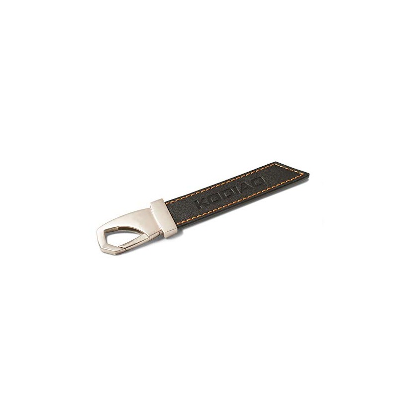 Skoda MVF37-851 Kodiaq Carabiner Leather Pendant Key Ring Accessories
