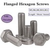 Stainless Steel Flanged Hex Head Bolts Flange Hexagon Screws