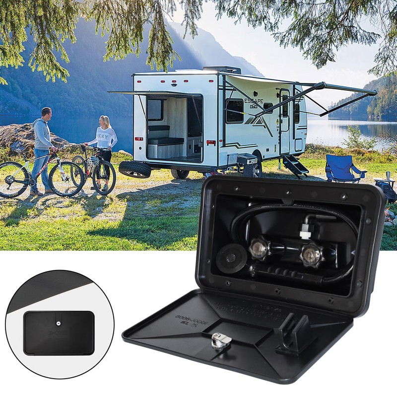 EXCELFU RV Exterior Shower Box Kit RV Outdoor Shower with