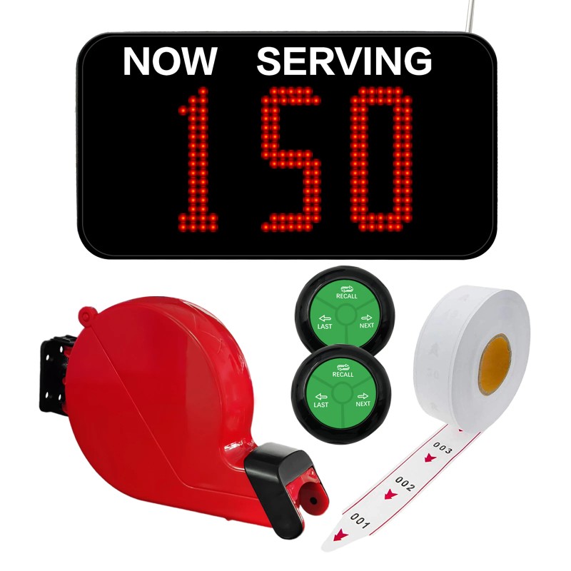 Wireless Queue Management System LED Token Number Take a Number
