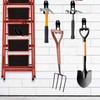 Yilceemy Pack of 2 Garage Storage Hooks, Wall Hooks, Double