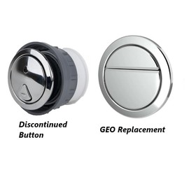 Olibob Thomas Dudley 73.5mm Vantage Dual Flush Push Button Chrome 372873 Replaces 327732
