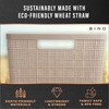 BINO | Woven Plastic Basket | Small (Natural Grey), 5-Pack