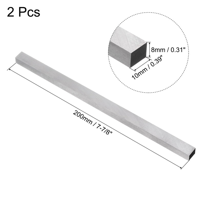 sourcing map Lathe Tool Bit 8mm x 10mm x 200mm,