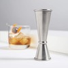 Viski Double Jigger with Measurements Inside, Stainless Steel Cocktail Jigger,