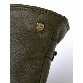 Hestra Women’s ASA Leather Glove, Water-Resistant, Wool Lined Glove for Everyday Wear - Loden - 9