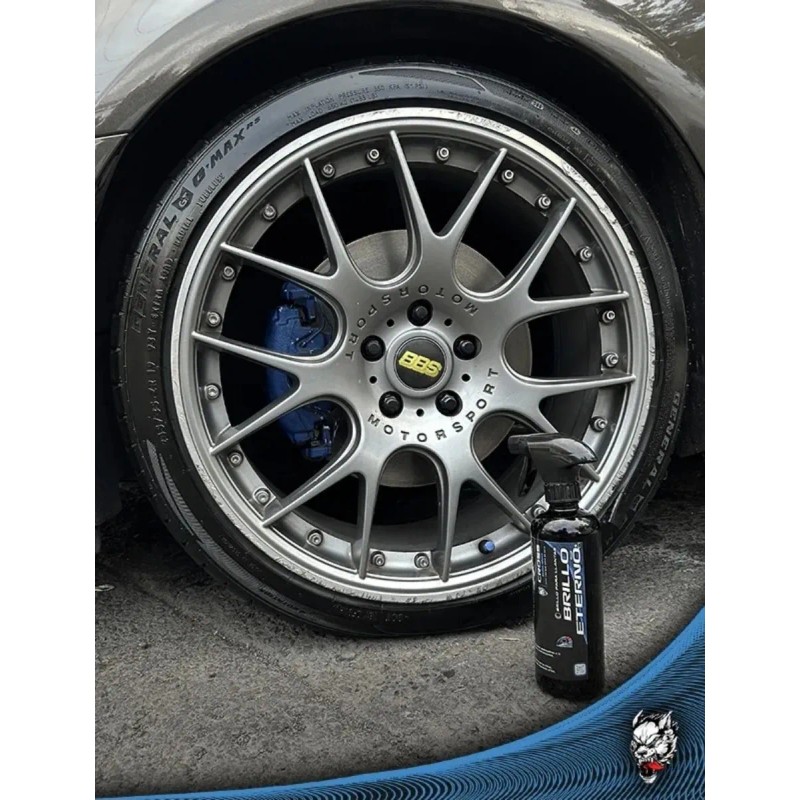 Brillo Eterno Cross Racing Brillo Llantas 500ml Detailing Azul