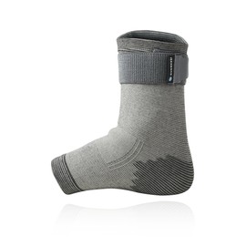 Rehband QD Ankle Support Bandage Support Sleeve, Grey, Large