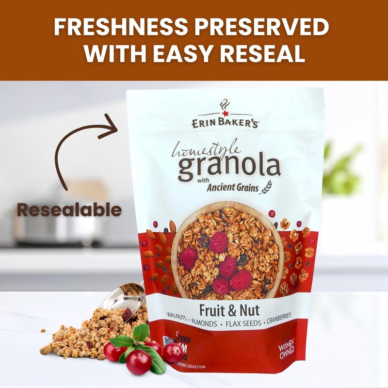 Erin Baker’s Homestyle Fruit and Nut Granola with Ancient Grains