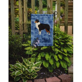 Caroline's Treasures CK6220GF Australian Shepherd Welcome Flag Garden Size, Small, Multicolor