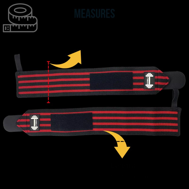 DUMBBELL Wrist Band Brace Support Gym Strap Bandage Wrap Adjustable