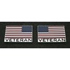 Pair Custom Veteran American Flag Decal Eagle USA Left and