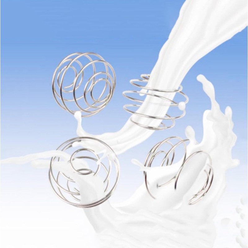 4pcs Stainless Steel Spring Balls Shaker Cup Balls Mixing Wire