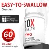 10x Health Tmg Trimetilglicina 1000mg Soporte Energía 60cáps