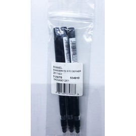 Kit of 3 Rimmel Pencil Eye Exaggerate Waterproof 261 in Black 0.28 g