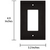 Modern Edge Decorative Wall Plate Switch Plate Outlet Cover, Durable