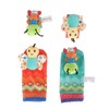 Baby Wrist Rattle Socks Set Soft Cute Cartoon Animal Hand