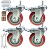 Heavy Duty Stem Caster Wheels Double Bearing PU Castors No