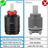 40PHF-2 Pressure Balance ​Cartridg, 40mm Shower Faucet Cartridge Replacement, Compatible