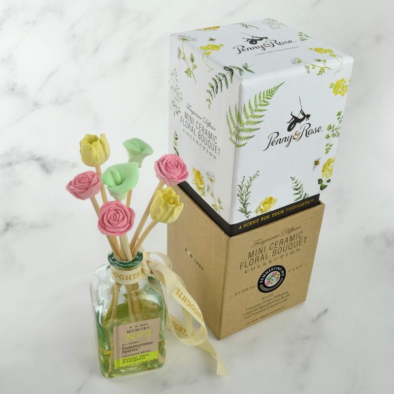 Penny & Rose Ceramic Summertime Diffuser | Summertime Spirits Oil