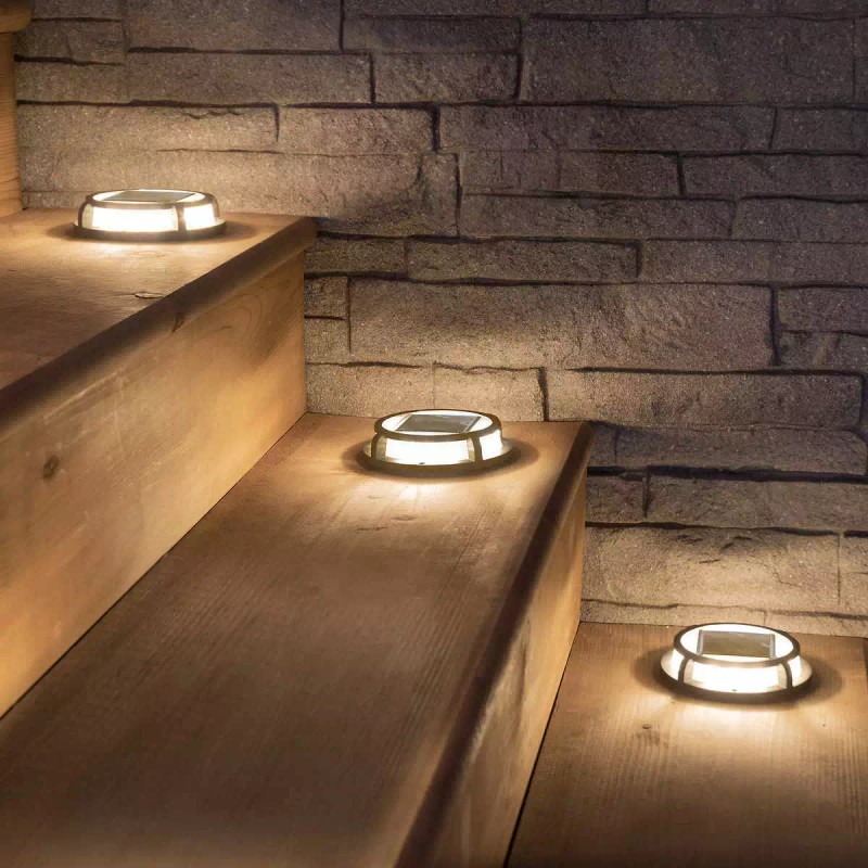 Sterno Home Sterno, 4 Pk Solar Multi-Surface LED Disc Light,