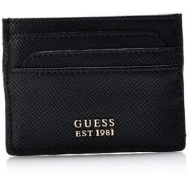 GUESS Women Laurel SLG Card Holder Wallet, Black, black