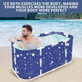 STARBRILLIANT Ice Bath Tub for Athletes, Adult Spa Freestanding Bathtub for Recovery, Portable Cold Plunge Pool Suitable for Gardens, Gyms, Balcony, Arena and Cold Water Therapy Training