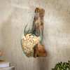 Cape Craftsmen Wall Mounted Molten Glass Hanging Terrarium on Driftwood,