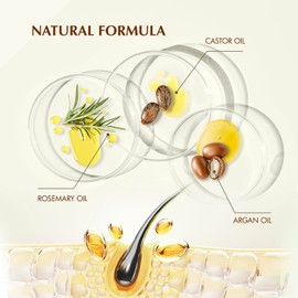 Rosemary Oil Kit for Hair: Rosemary Hair Serum infused With Castor Oil for Thicker, Stronger Hair - Ideal for Men and Women