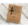 Dance wish bracelet I love dance dance with heart wish
